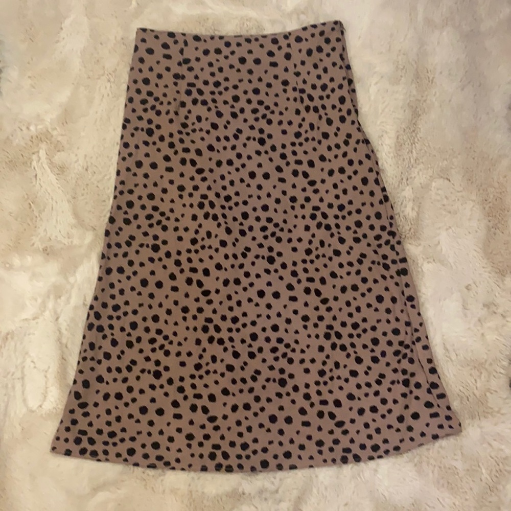 Black and Tan Spotted Skirt